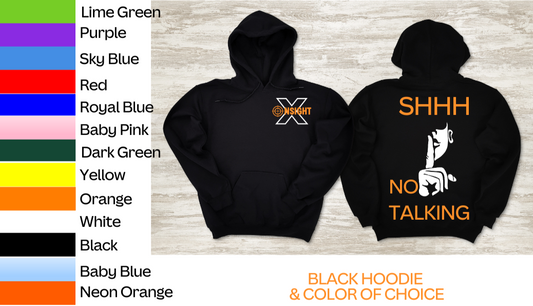 Trifecta SHHH hoodie (Black/White/Custom)