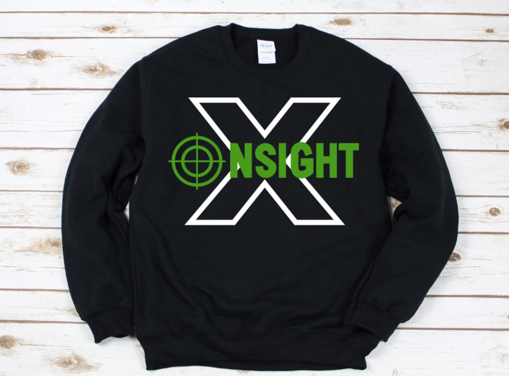 Trifecta X Sweater (Black/White/Green)