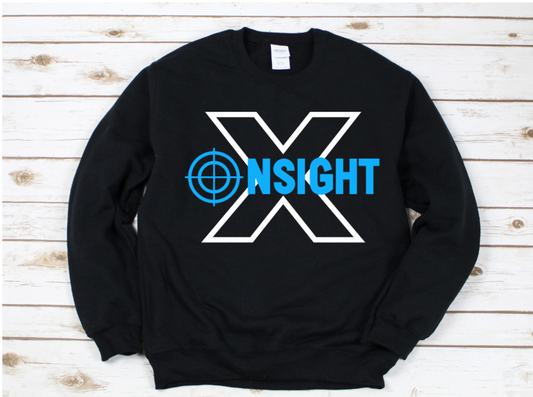 Trifecta X Sweater (Black/White/Sky Blue)