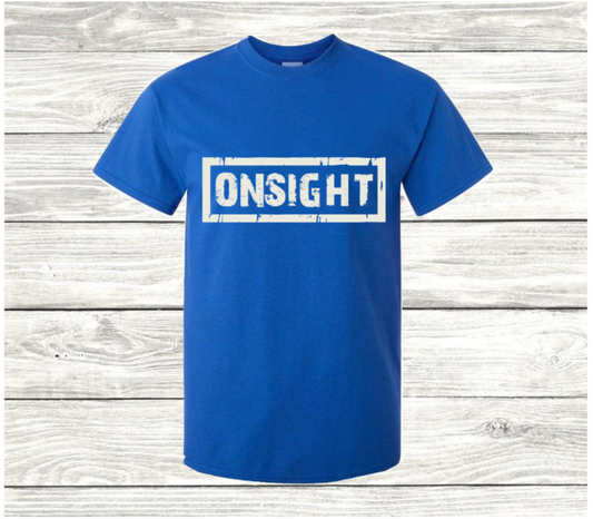 2Tone Stamped T-shirt (Blue/white)