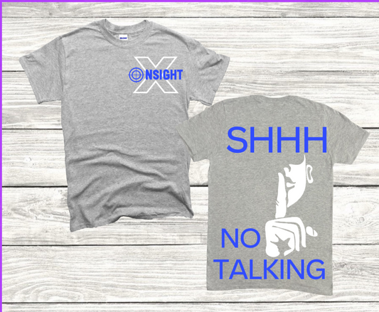 Trifecta SHHH T-shirt (Grey/White/Royal)